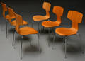 Arne Jacobsen Sæt på seks stole, model 3103 6 