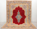 Matta, stor old Kirman Lavar, Persien. 426 x 310.
