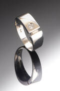 Brillantring af 14 kt hvidguld