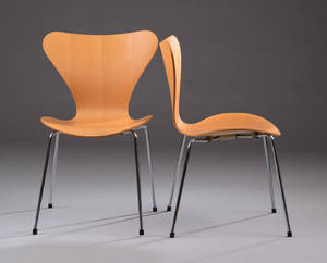 Arne Jacobsen, Par Syver stole, model 3107 2