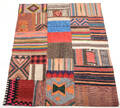 Persisk Patchwork kelim, 185x154 cm.