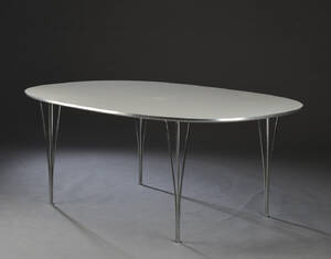 Piet Hein  Bruno Mathsson. Super ellipse spisebord  Denne vare er sat til omsalg under nyt varenummer 4812808
