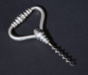 Proptrækker af sølv