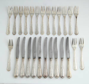 Rita bestikdele af sølv 26