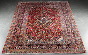 Persisk kashan tæppe, 336x243 cm.