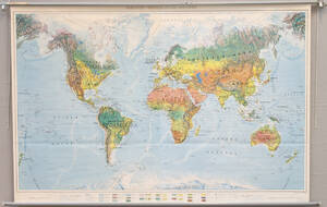 Skolkarta, Världen, 130 x 210