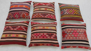 Kelim kuddar 6st, Anatoliska