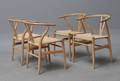 Hans J. Wegner. Fire stole af bøg, model CH-24 4