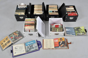 Samling singlar, ep. Jazz 1940-1960-tal. Ca. 425 st.