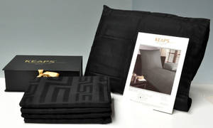 KEOPS Collection - Bedroom DeLuxe. Sengesæt i gaveæske, sort