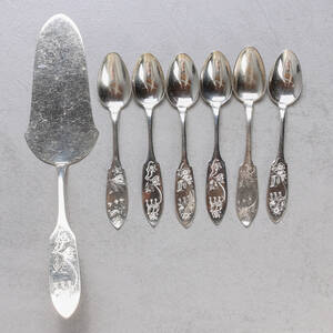 TÅRTSPADE, TESKEDAR 6st, Silver