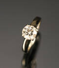 Solitairering af 14 kt. hvidguld, ca. 1.09 ct.