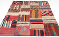 Persisk patchwork kelim, 200x155 cm.