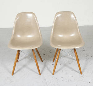 Charles Eames Stolar Dowel base, 2 st