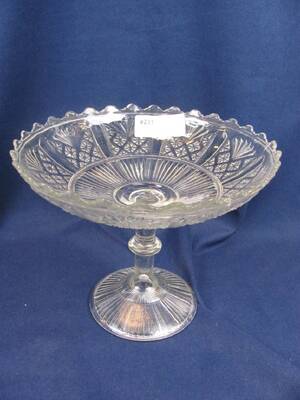 PRESSGLASSKÅL H 22 CM DIAM 26 CM