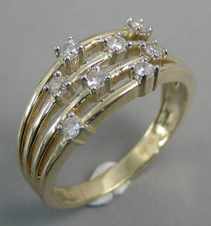 Brillantring. Ca. 0.35 ct 