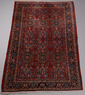 Persisk Mashad tæppe 193 x 138 cm.