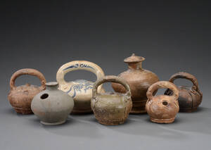 Syv vietnamesiske lime pots, 17001800-tallet 7