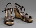 Louis Vuitton wedges  sandaler  sko med kilehæl, str. 38