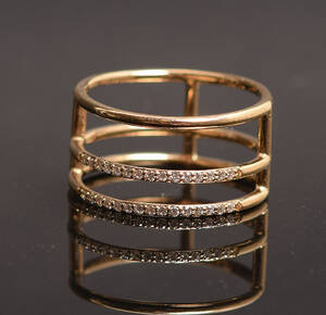 Mads Ziegler 3in1 ring med brillanter, ca. 0.15 ct