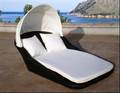 Mayfame. Chaiselong af sort polyrattan 