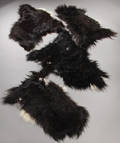 4 islandske fåreskind. Farve Sortbrune med hvide aftegninger, Super Soft. 2