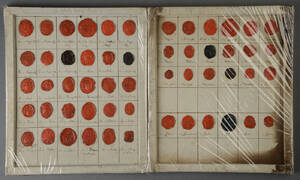 En samling Kongelige og aristokratiske laksegl, 16001800-tallet. 10