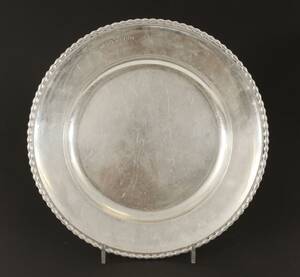 Kuverttallrik i silver, Edlunds, Stockholm, 1936