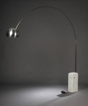 Achille  Piergiacomo Castiglioni. Standerlampe Arco.