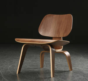 Charles Eames. LCW Lounge Chair Wood, lænestol, valnød