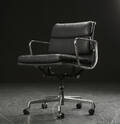 Charles Eames. Soft Pad kontorstol, læder 