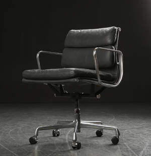 Charles Eames. Soft Pad kontorstol, læder 