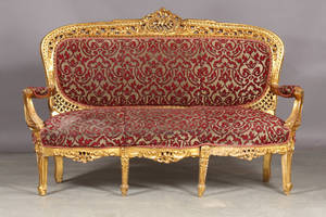 Sofa, forgyldt træ 
