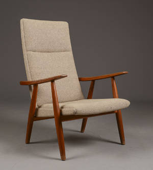 Hans J. Wegner. Høj hvilestol, model GE-260 A 