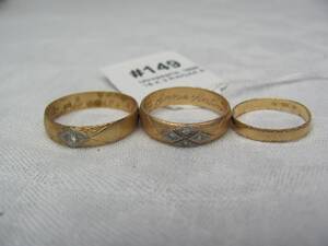 18 K 3 RINGAR 8 GRAM