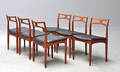 Johannes Andersen. Seks stole i teak, model 94 6 