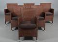 Havemøbler. Seks havestole, brunt polyrattan 6  