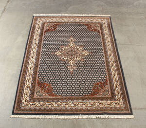 Indisk mir tæppe. 247 x 170 cm