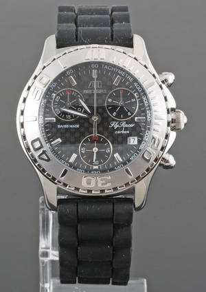 Meyers Fly racer carbon chronograph wristwatch.