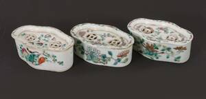 Rökelsekar 3st, Kina, 181900-tal