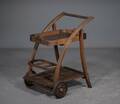 Serveringsbord rullebord af teak
