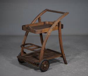 Serveringsbord rullebord af teak