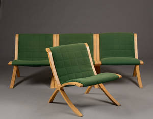 Peter Hvidt Orla Mølgaard. Fire Ax lounge chairs 4