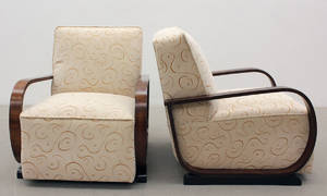 Fåtöljer, ett par,  Art Déco 2