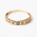 Ring 18 k guld diamanter