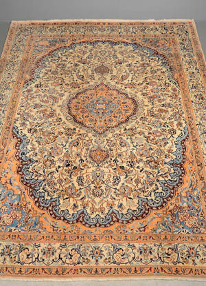 Håndknyttet Persisk Nain 382x285 cm