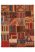 Patchwork tæppe, 231x178 cm.