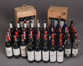 Samling af primært Bordeaux rødvine 67