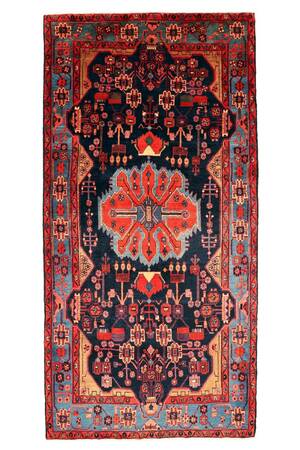 Nahavand, håndknyttet tæppe, 315x155 cm.