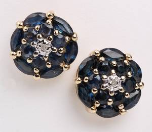 Par safir- og diamantørestikkere 2